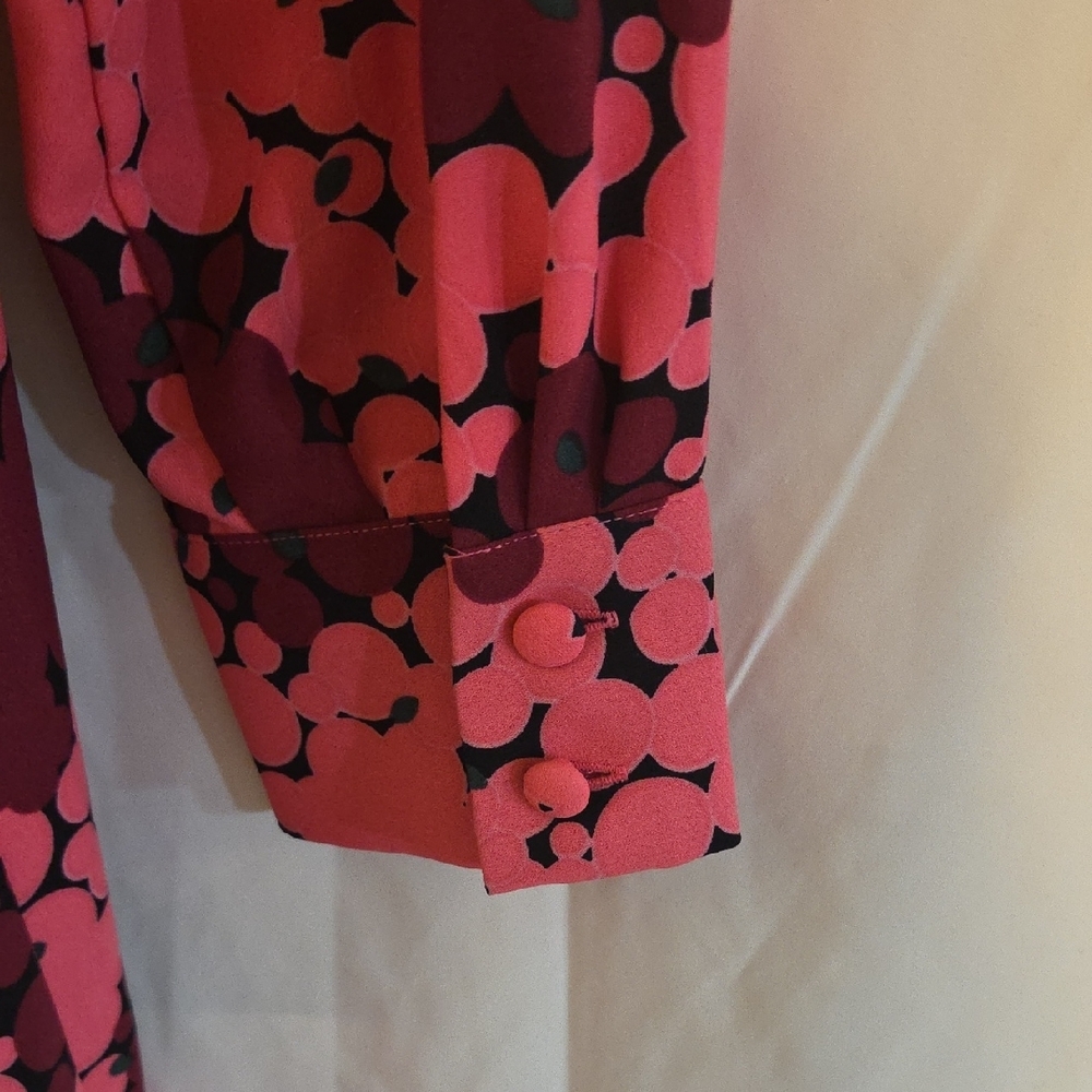 Kate Spade Vibrant Pink and Purple Long Sleeve Dress - Picture 5 of 8